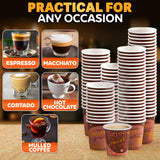 3 Oz Brown Paper Espresso Cups, 200 Pack