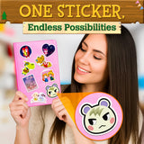 150 Cute Animal Vinyl Stickers for Water Bottles and Laptops