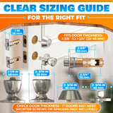 Mobile Home Entry Knob and Deadbolt Lock Set, 2 Pack