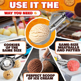 Cookie Scoop Set of 3 with Trigger, Sizes #16, #20, #30