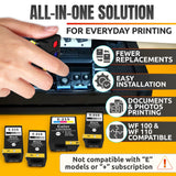 215 Replacement Ink Cartridges, 5 Pack: 3 Black, 2 Tri-Color