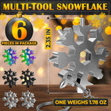 18-in-1 Keychain Multitool, Stainless Steel, 6 Pack
