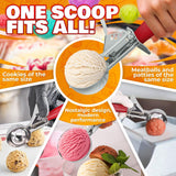 #24 Stainless Steel Cookie and Ice Cream Scoop, 1.33 oz