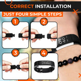 Silicone Bands for ID115Plus HR, 2 Pack Black