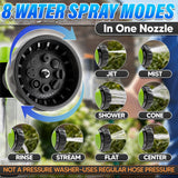 Car Wash Hose Nozzle with 3.5 oz Soap Dispenser, Green