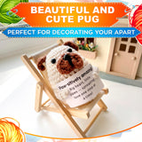 Handmade Crochet Dog with Affirmation Card