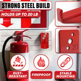 Fire Extinguisher Wall Brackets 2 Pack, Rated to 20 lb