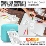 Mini Inkless Thermal Sticker Printer for Phone