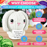 Handcrafted Crochet Bunny Plush with Message Card