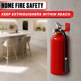 Fire Extinguisher Wall Hooks for 2.5-5 Lb Units, 4 Pack
