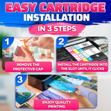 910XL Ink Combo Pack, Black Plus Cyan, Magenta and Yellow