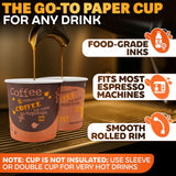 3 Oz Brown Paper Espresso Cups, 200 Pack