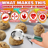 2.67 Oz Trigger Ice Cream Scoop, #12 Stainless Steel