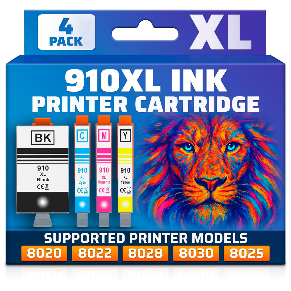 910XL Ink Combo Pack, Black Plus Cyan, Magenta and Yellow
