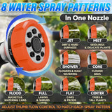 Hose Nozzle Car Wash Sprayer with 3.5 oz Foam Control Tank, Orange