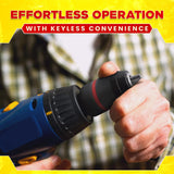Keyless Self-Tightening Drill Chuck, 1/2-20 UNF, 2-13mm