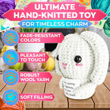 Handcrafted Crochet Bunny Plush with Message Card