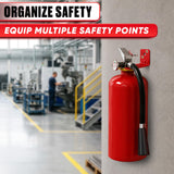 Fire Extinguisher Wall Brackets 8 Pack, Red Steel, 20 lb Rated