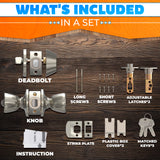 Mobile Home Entry Knob and Deadbolt Lock Set, 2 Pack